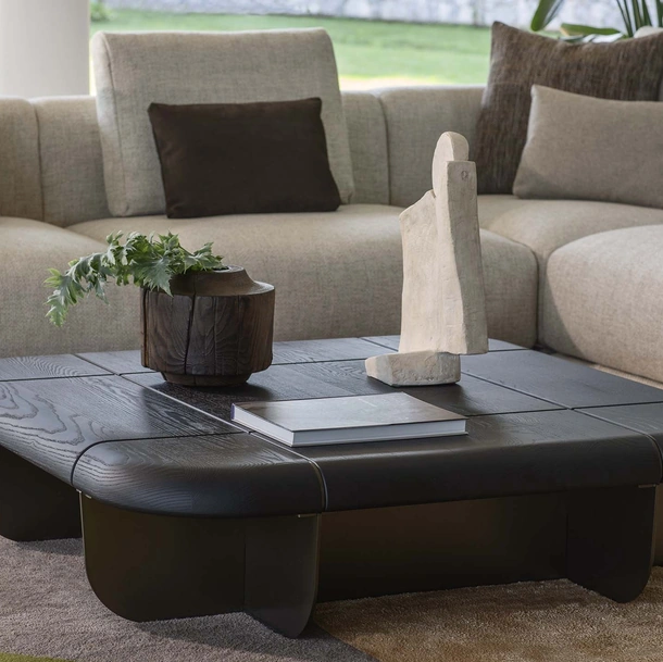 Gen wooden coffee table by Flou
