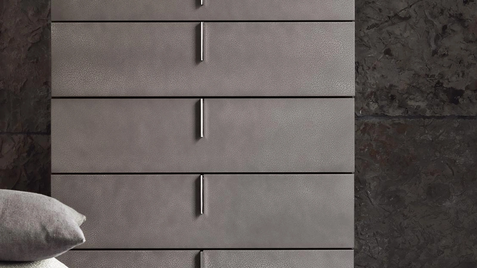 Ari Leather Upholstered Chest of Drawers by Flou