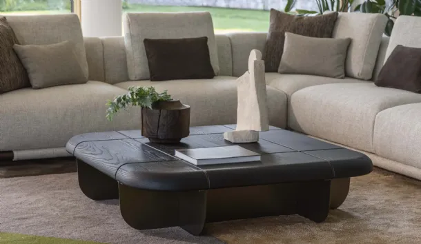 Gen wooden coffee table by Flou