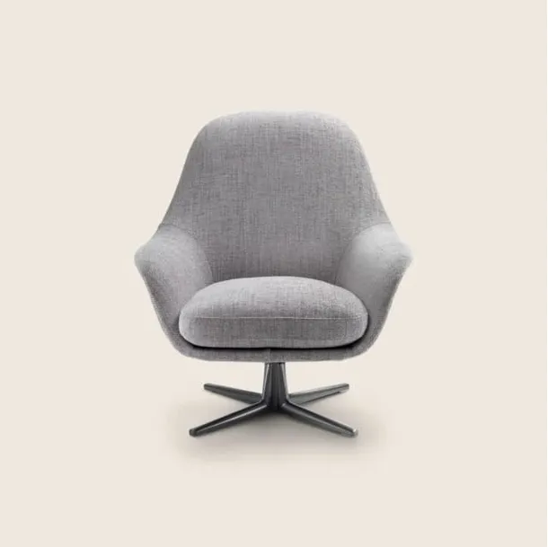Sveva Soft upholstered fabric armchair by Flexform