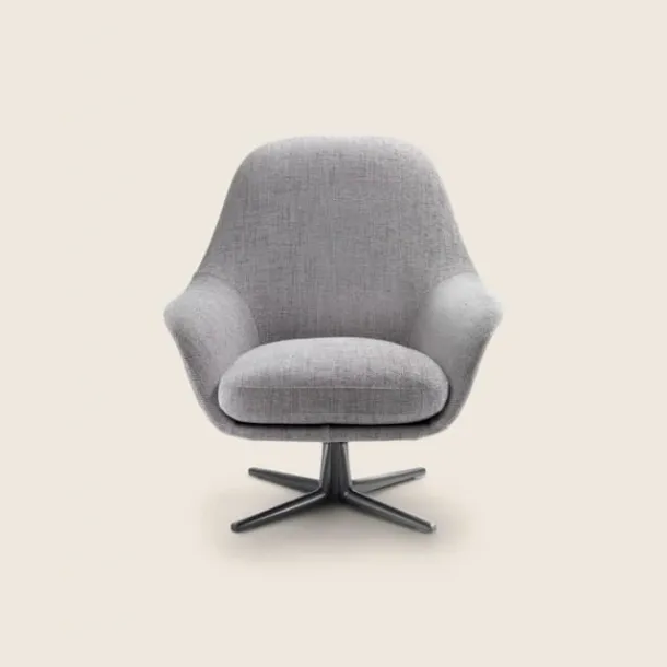 Sveva Soft upholstered fabric armchair by Flexform