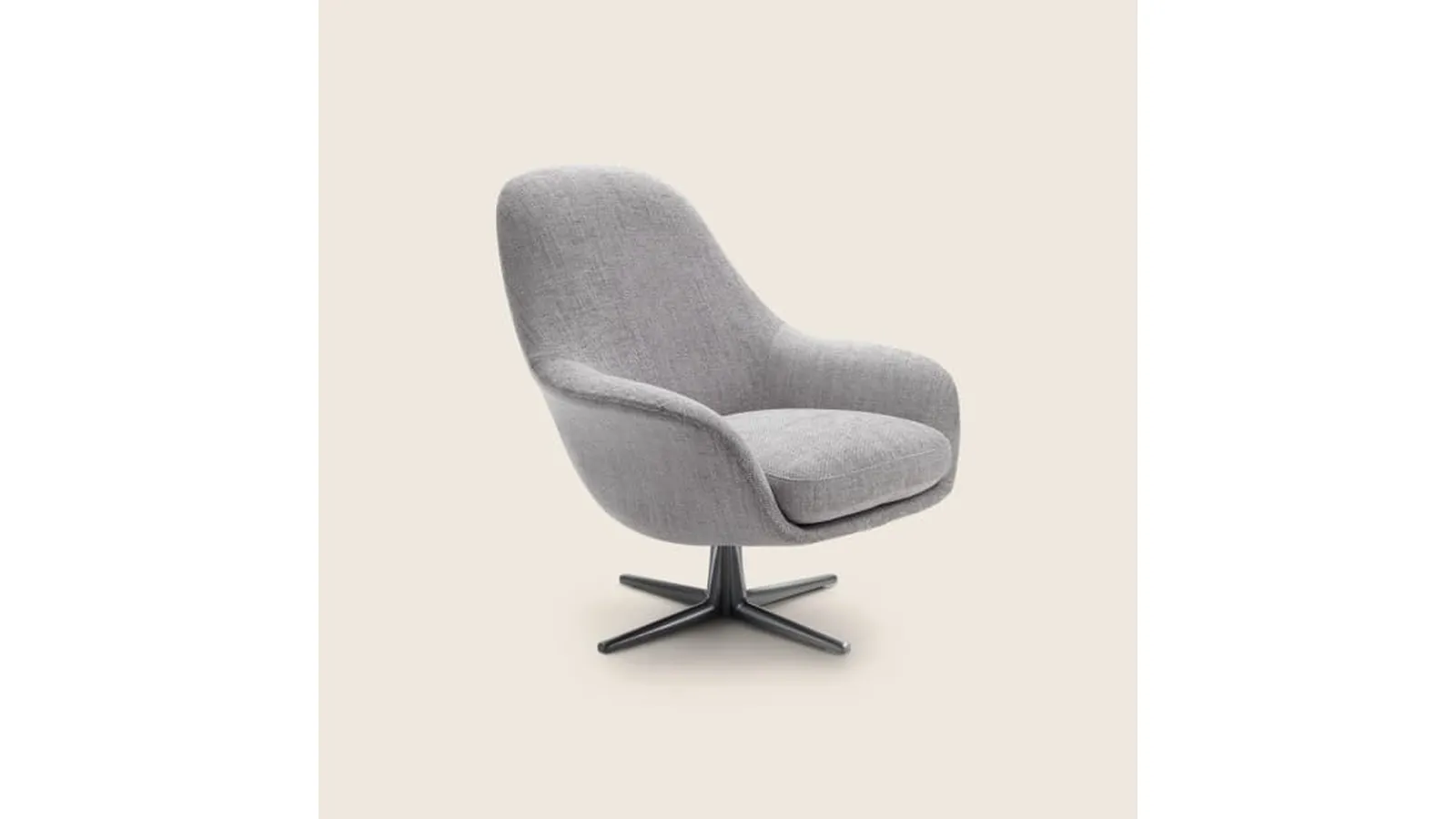 Upholstered fabric armchair Sveva Soft by Flexform