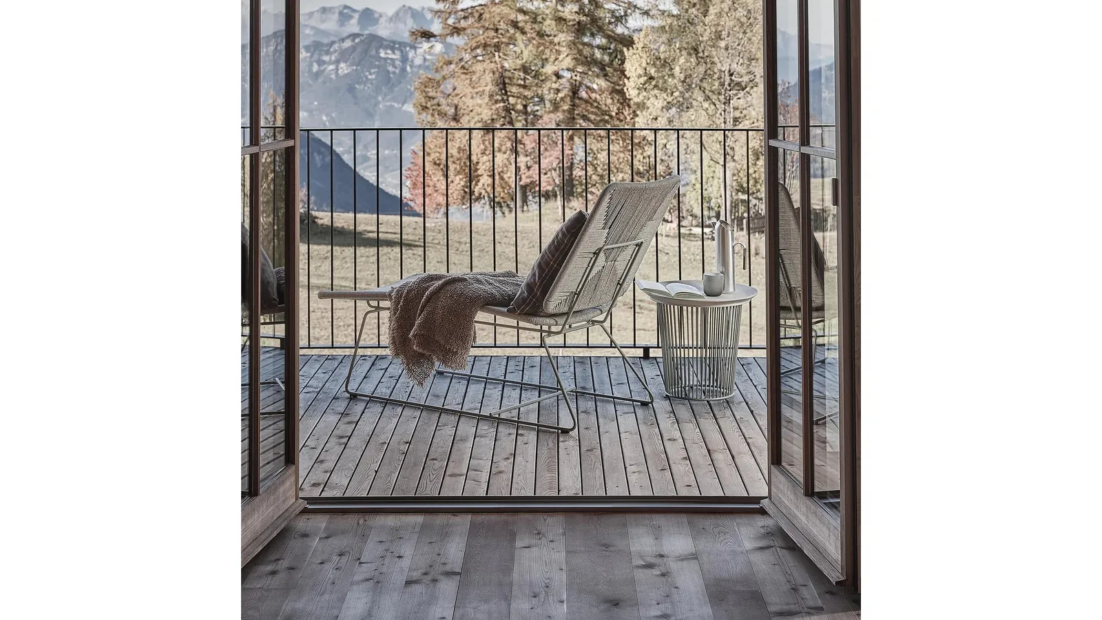 Daybed Echoes Outdoor in polypropylene cord by Flexform