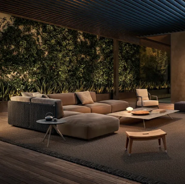 Eddy sofa steel frame with polypropylene fiber weave by Flexform