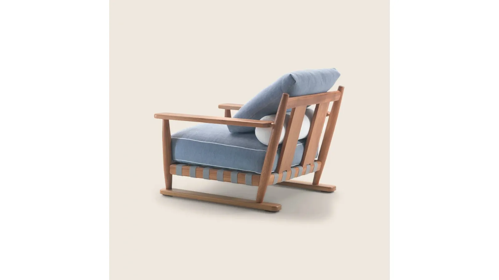 Meriggio armchair in solid wood by Flexform