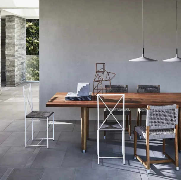 Solid wood table Monreale Outdoor by Flexform