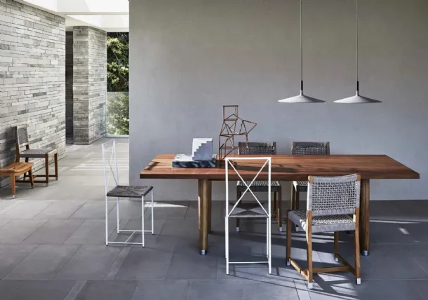 Solid wood table Monreale Outdoor by Flexform