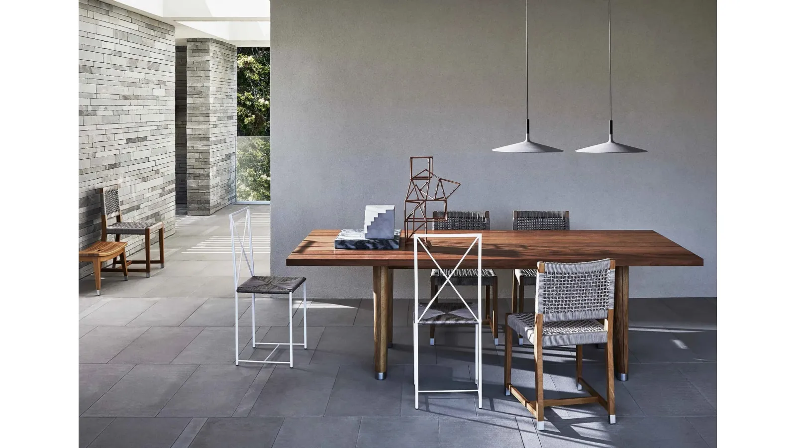Solid wood table Monreale Outdoor by Flexform