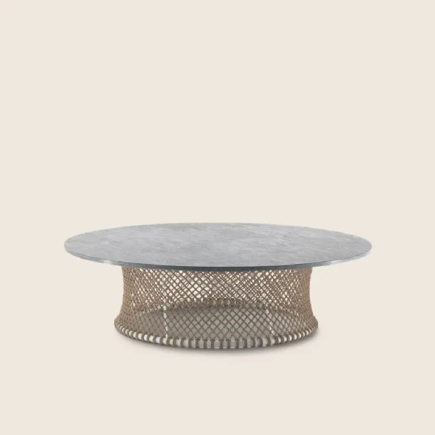 Oasis stone coffee table by Flexform