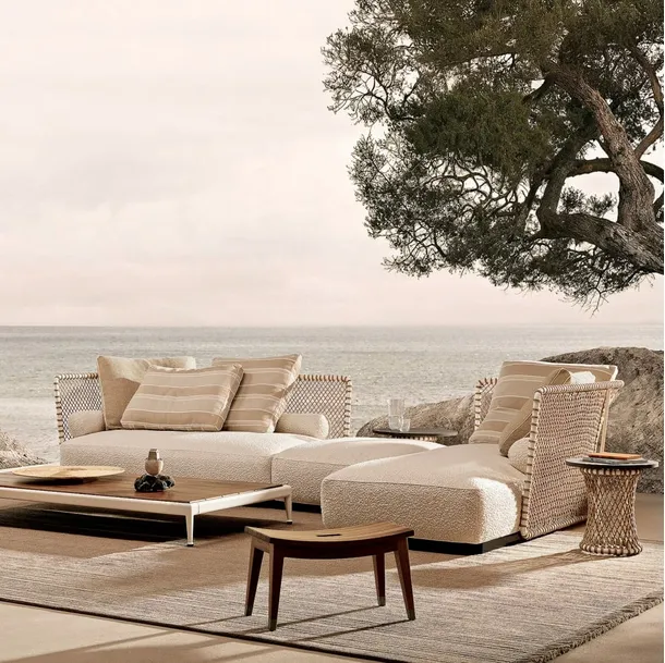 Oasis sofa in metal cord of Flexform