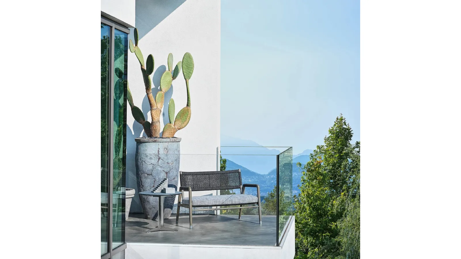 Flexform Ortigia Outdoor Wooden Sofa