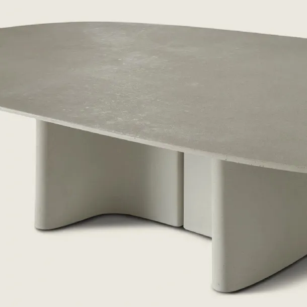 Tara Outdoor concrete side table by Flexform