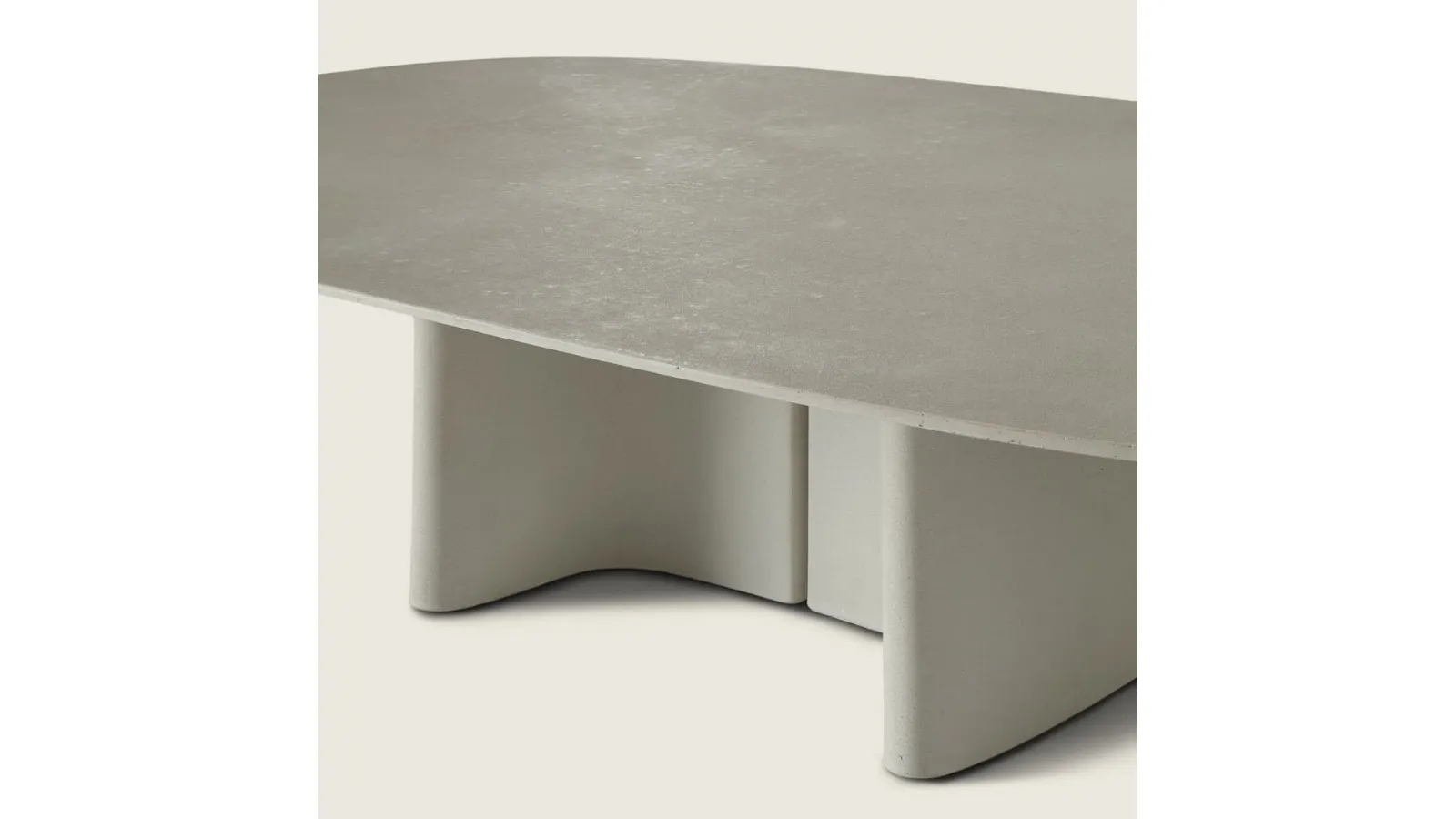 Tara Outdoor concrete side table by Flexform