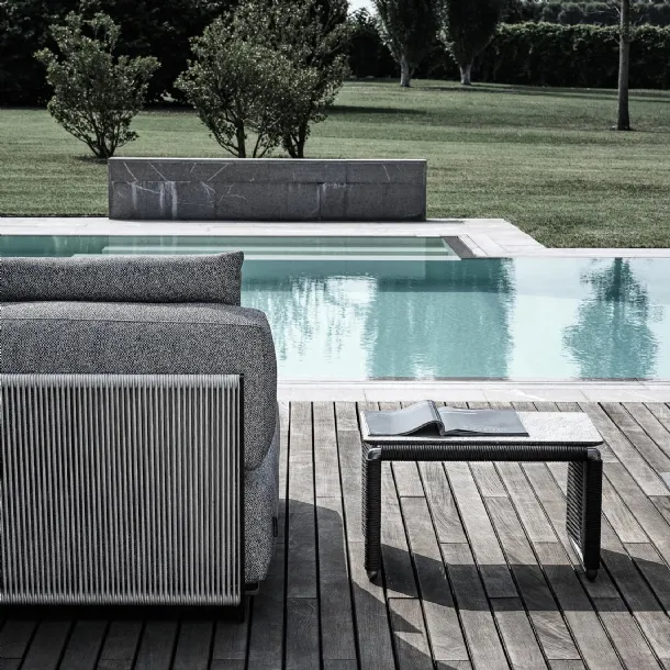 Tindari Outdoor Stone Coffee Table by Flexform