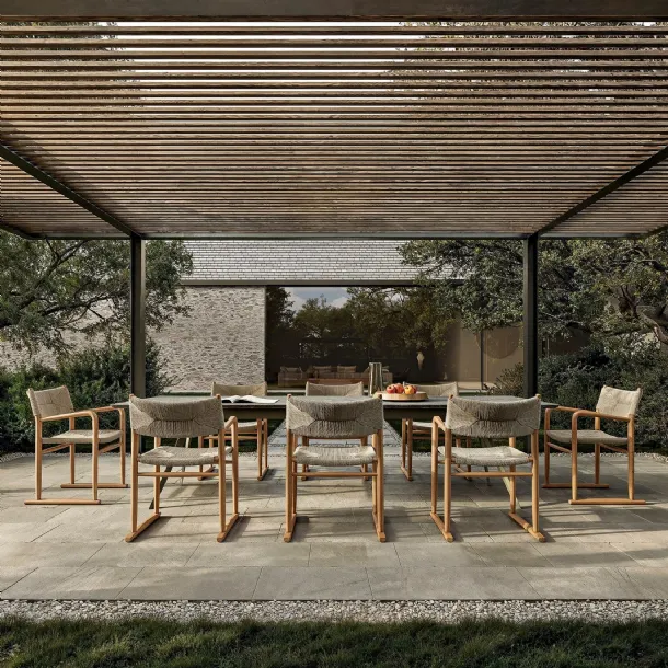 Zefiro Outdoor Stone Table by Flexform