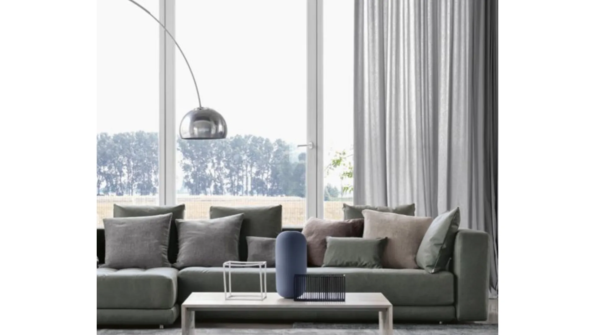 Clarissa Marchese and the monochromatic living area