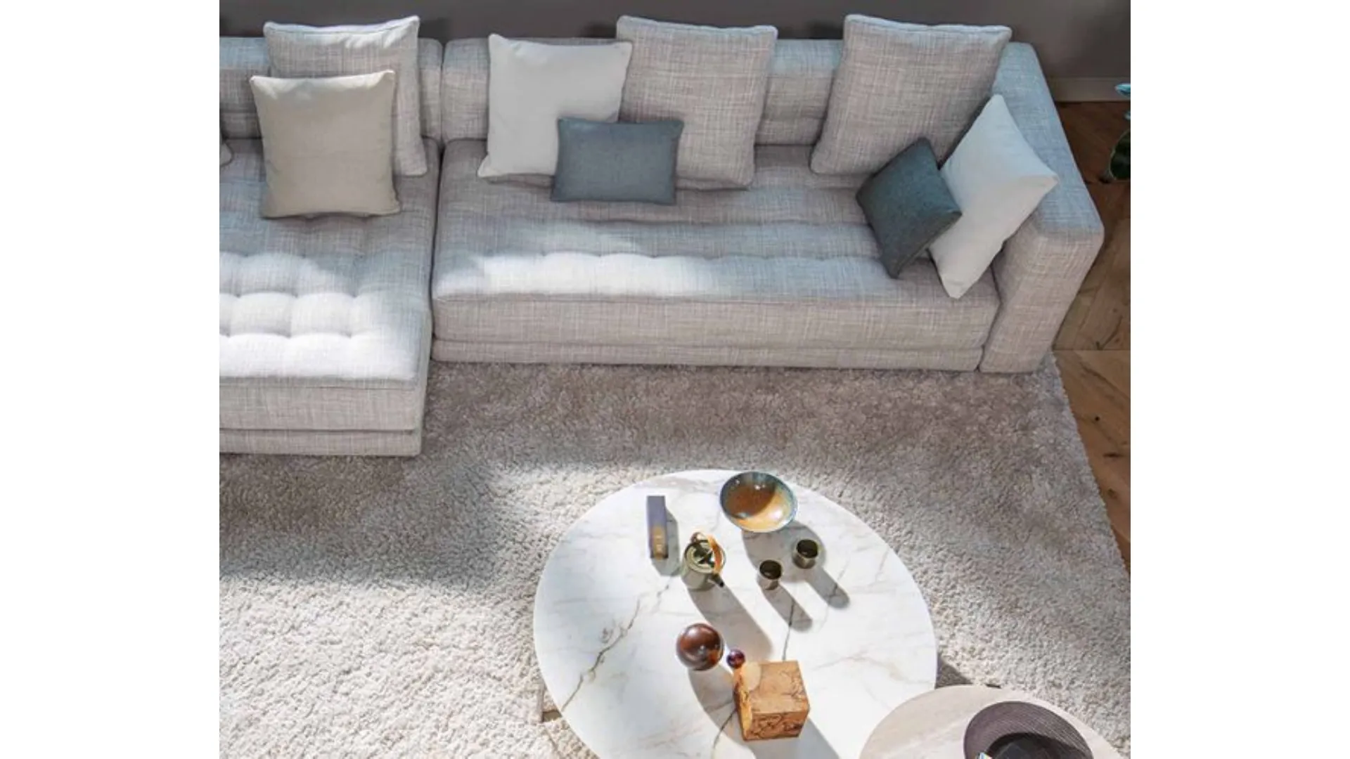 Clarissa Marchese and the monochromatic living area